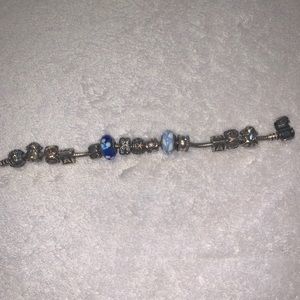 Pandora bracelet and 14 charms